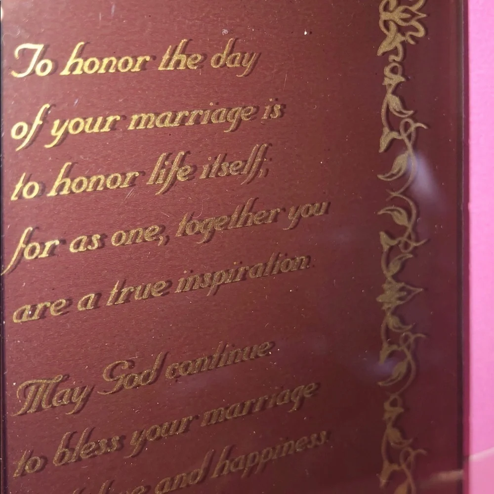 Happy Anniversary keepsake picture frame